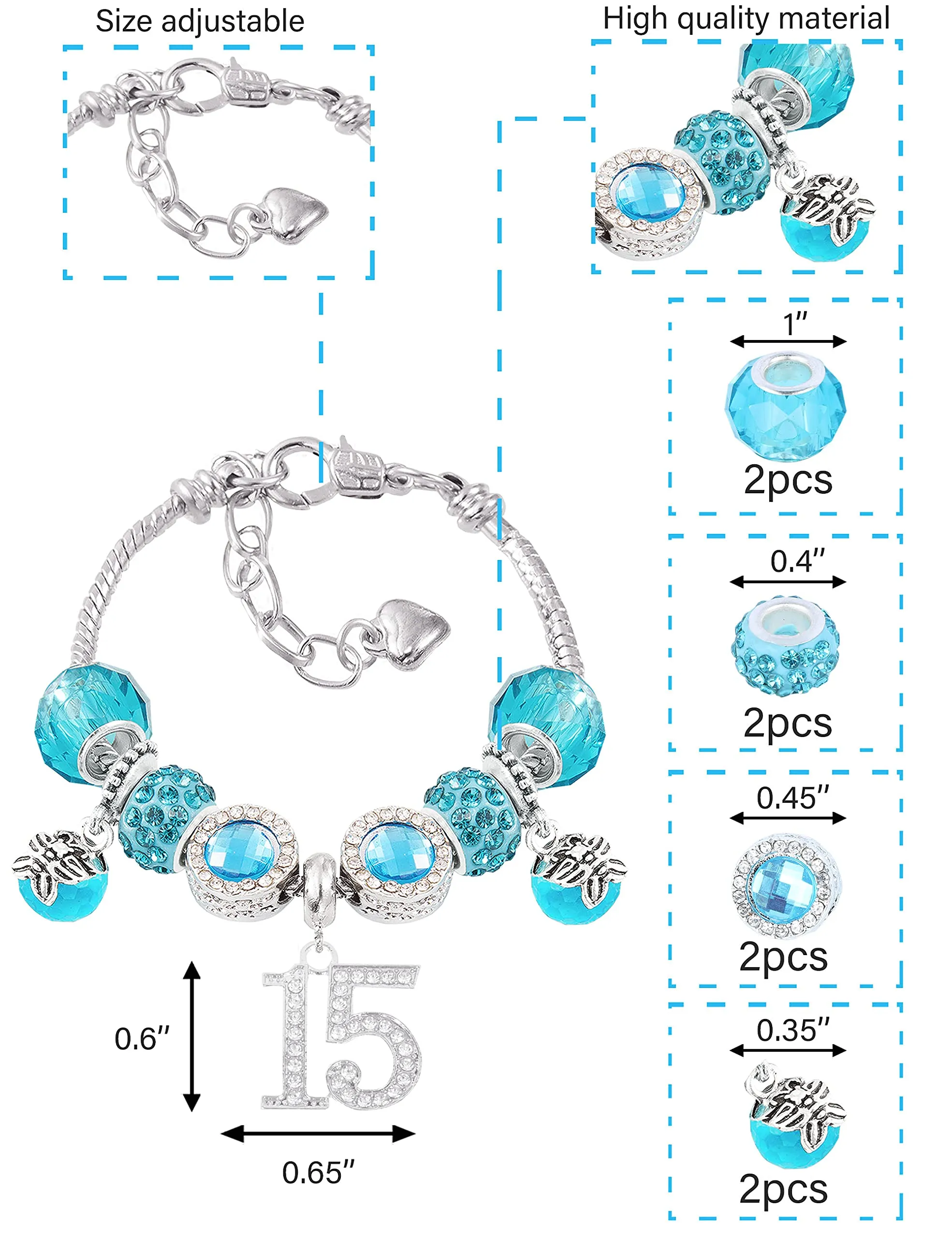 15th Birthday,15 Birthday Gifts for Girls,15th Birthday Jewelry Teen Girls,15th Birthday