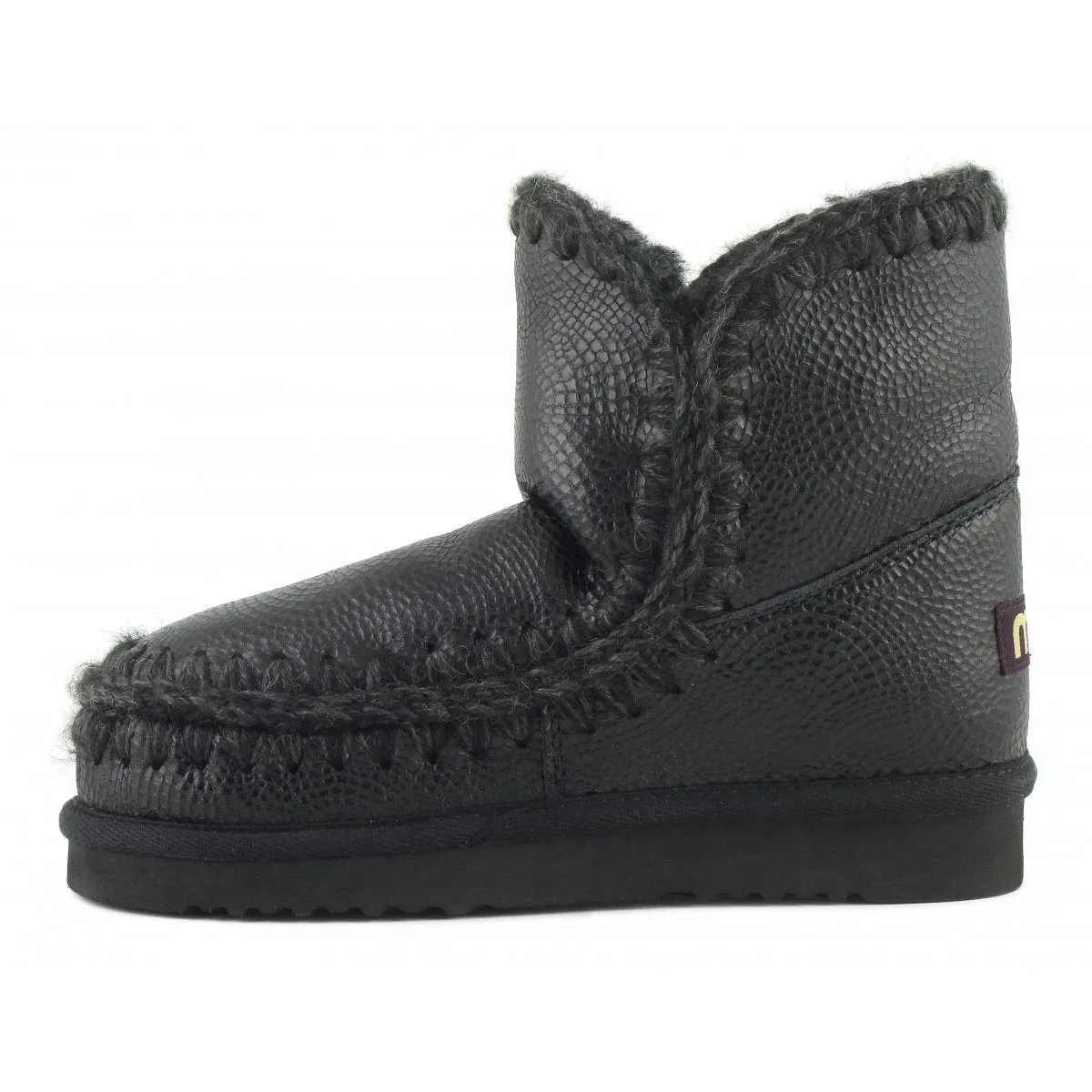 18 Boots - Embossed Spyral Black