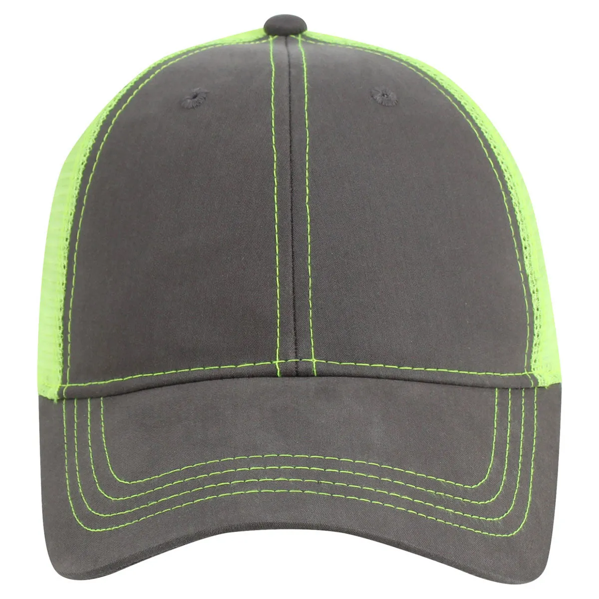 AHEAD Graphite/Neon Yellow Neon Mesh Back Cap