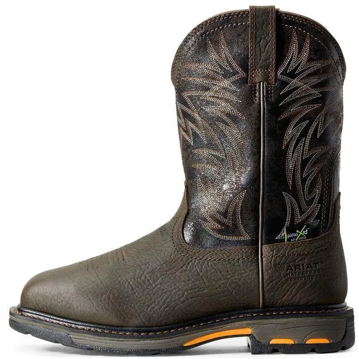 Ariat Men's WorkHog 11 Comp Toe WP MetGuard Western Work Boot - 10016265