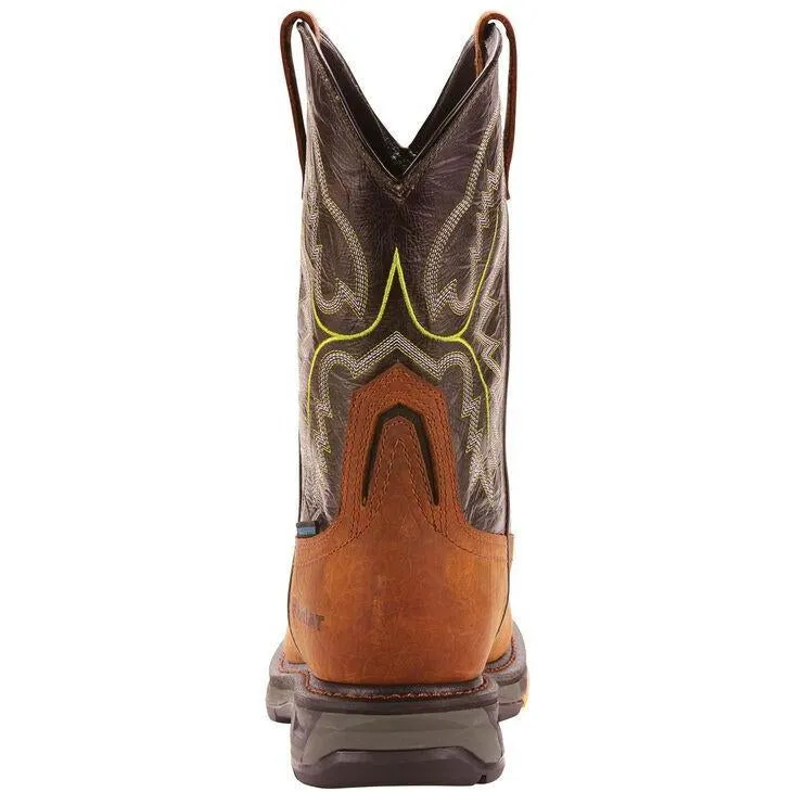 Ariat Men's WorkHog XT 11 Carbon Toe WP Western Work Boot - Bark - 10024966