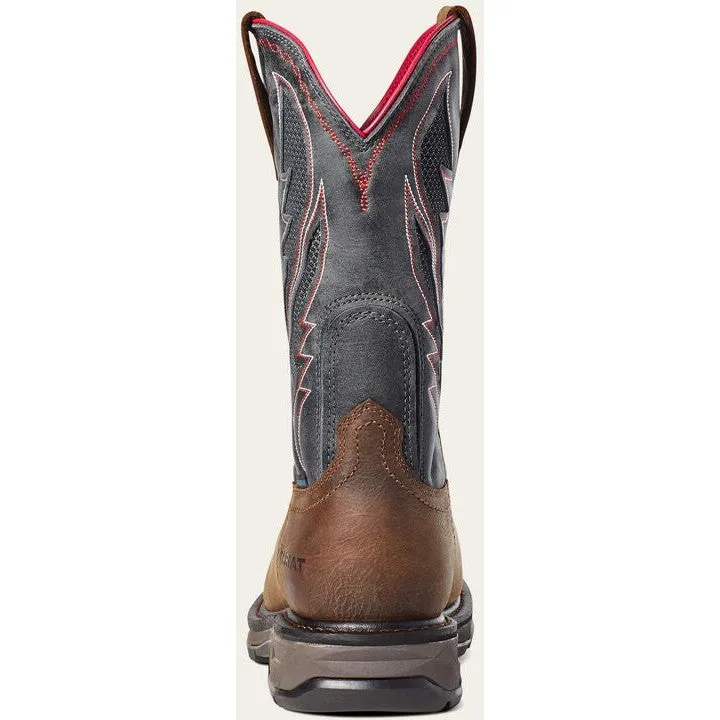 Ariat Men's WorkHog Xt VenTek Carbon Toe Western Work Boot -Brown- 10036005