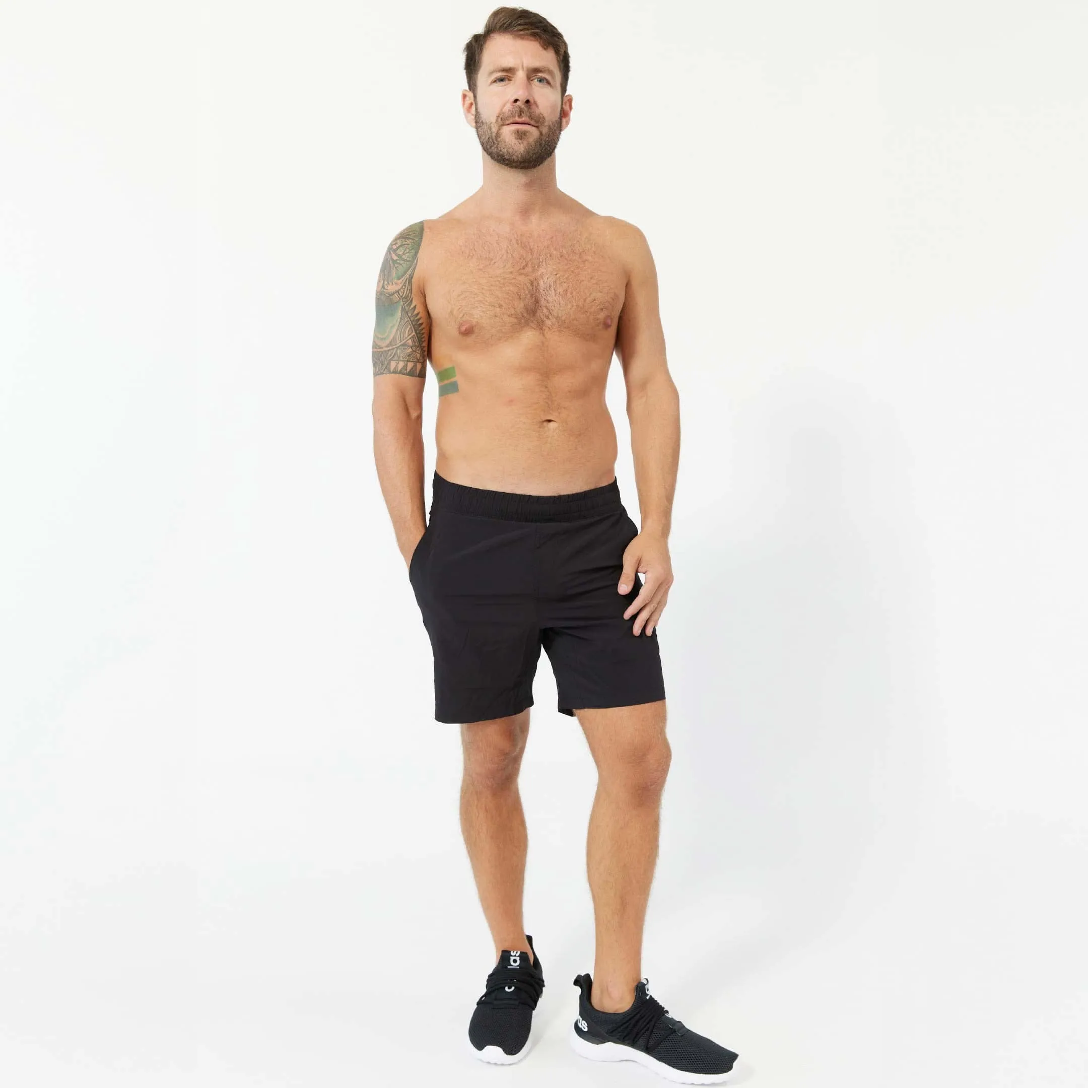 Black Hybrid Shorts