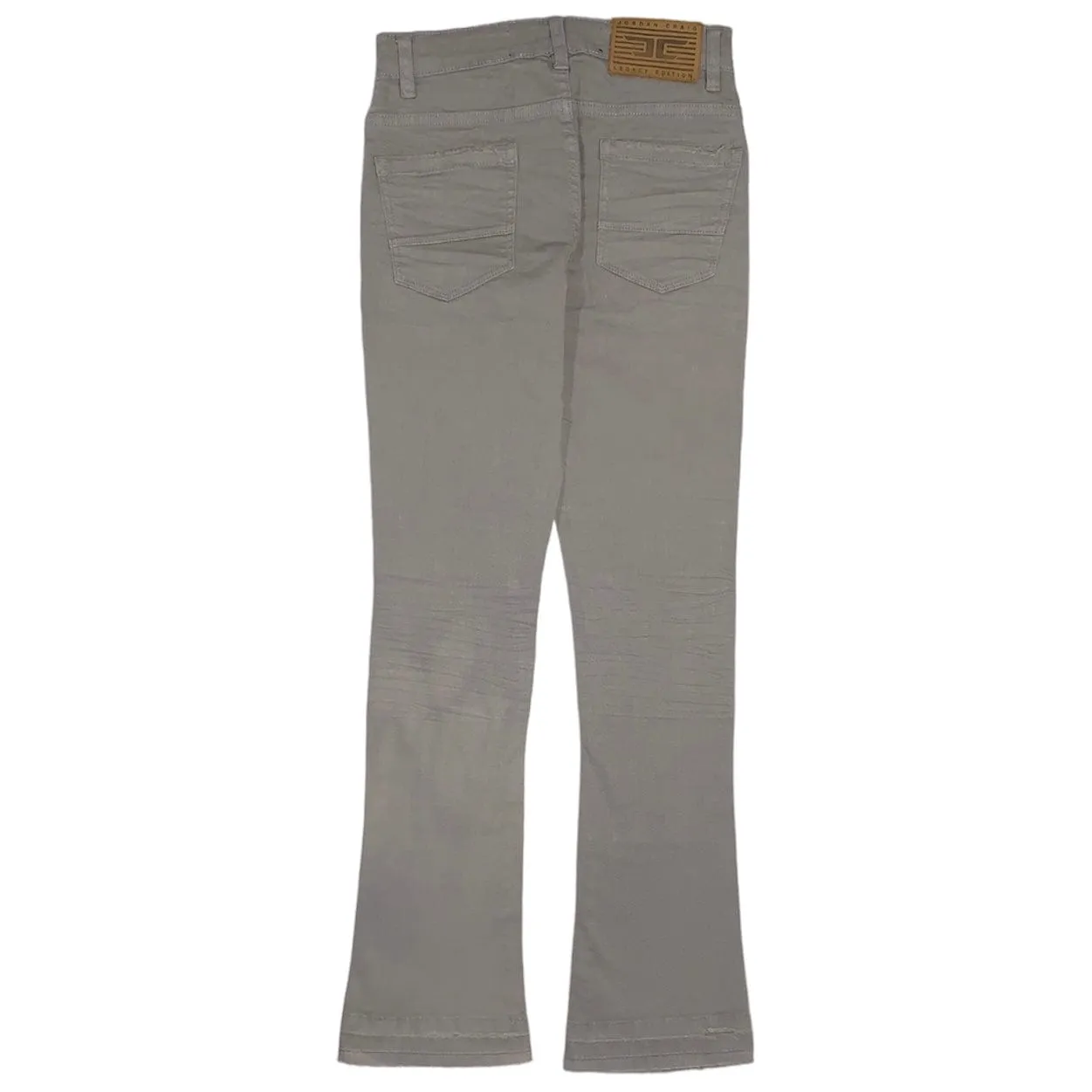 Boys Jordan Craig Martin Stacked Tribeca Twill Pants (Light Grey) JTF956RB