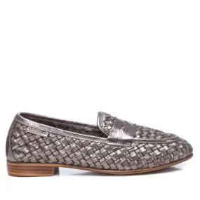 CARMELA Pewter Woven Leather Loafer 161302