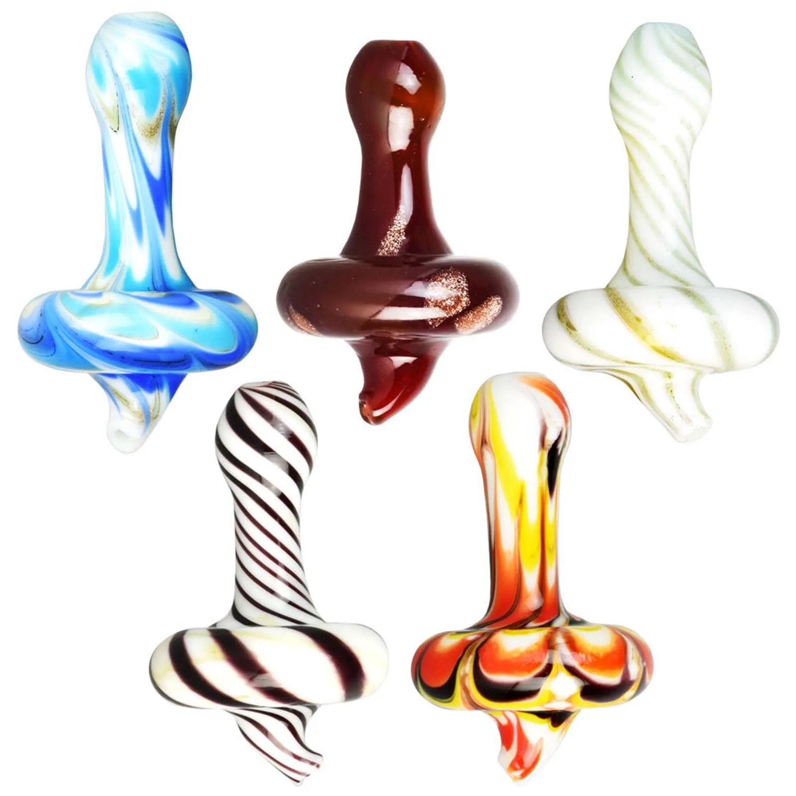 Corkscrew Swirl Nipple Carb Cap - 30mm