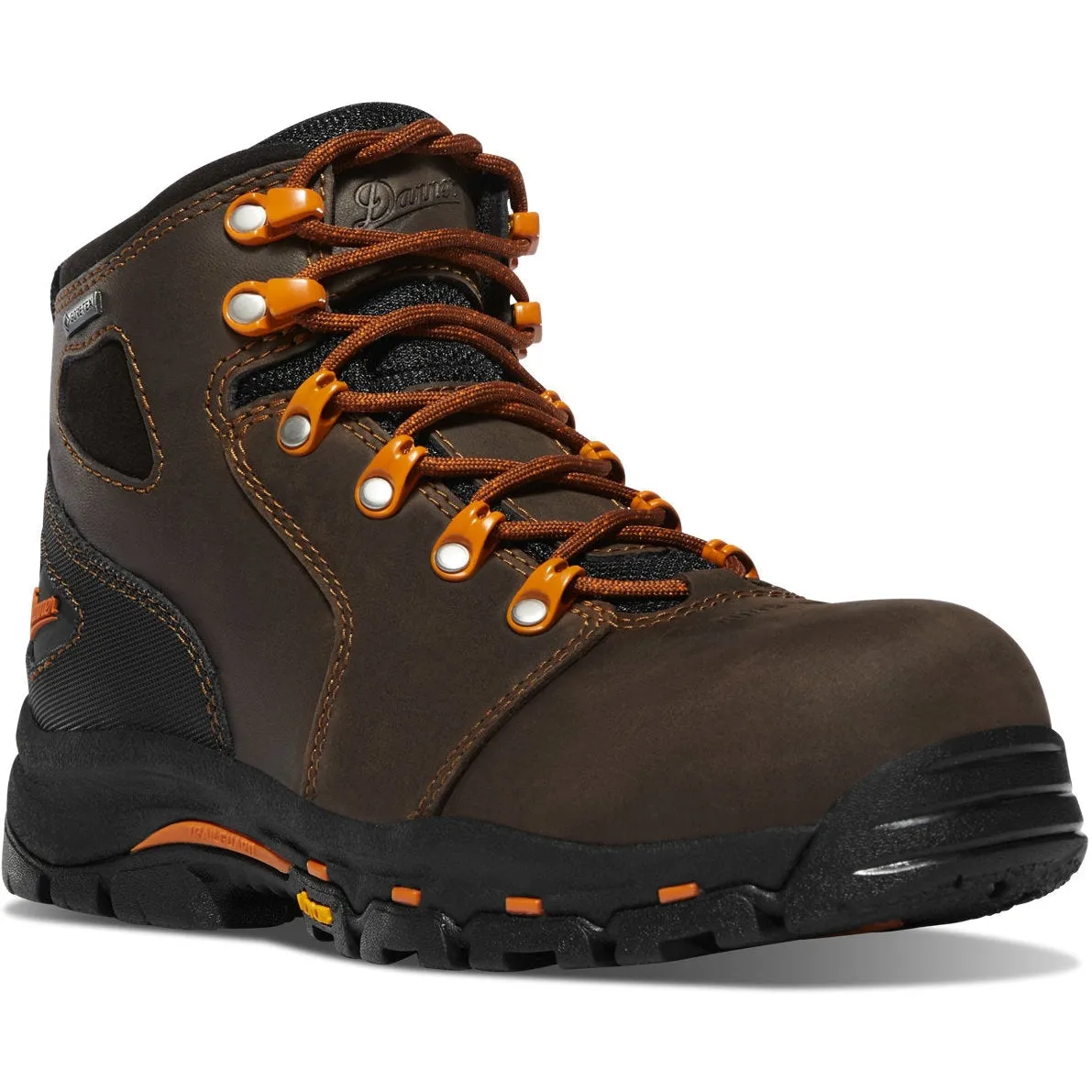 Danner Women's Vicious 4 Comp Toe WP Slip Resist Work Boot -Brown- 13884