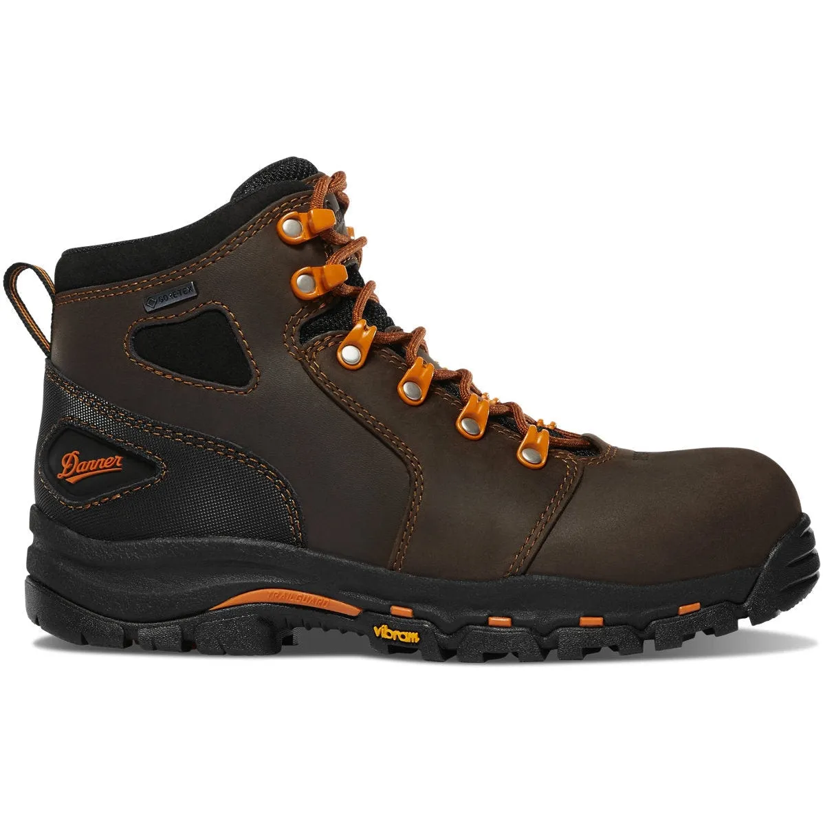 Danner Women's Vicious 4 Comp Toe WP Slip Resist Work Boot -Brown- 13884