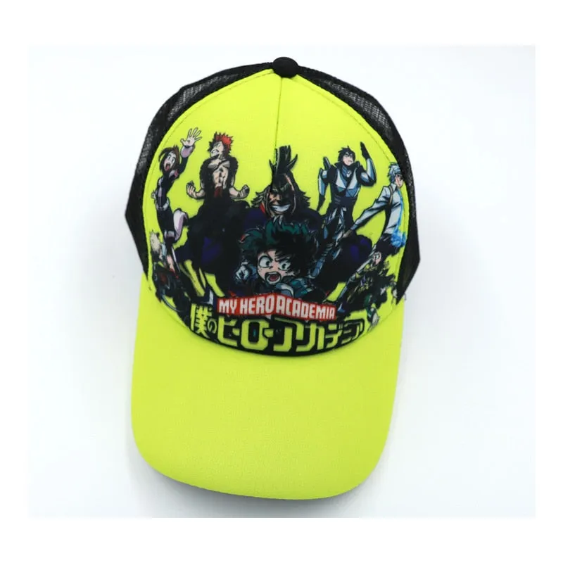 Detective Conan Anime Sun Cap Fashion Casual Outdoor Peaked Snapback Mesh Hat for Boys or Girls Gift