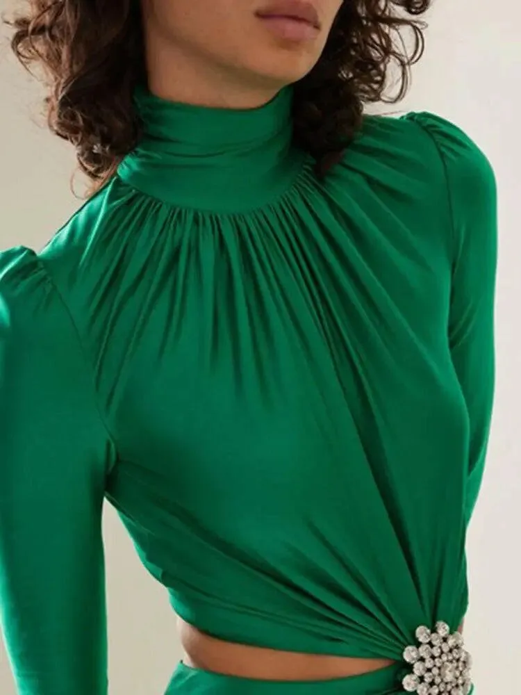 Elegant Waist Hollow-Out Dress: Spring Must-Have