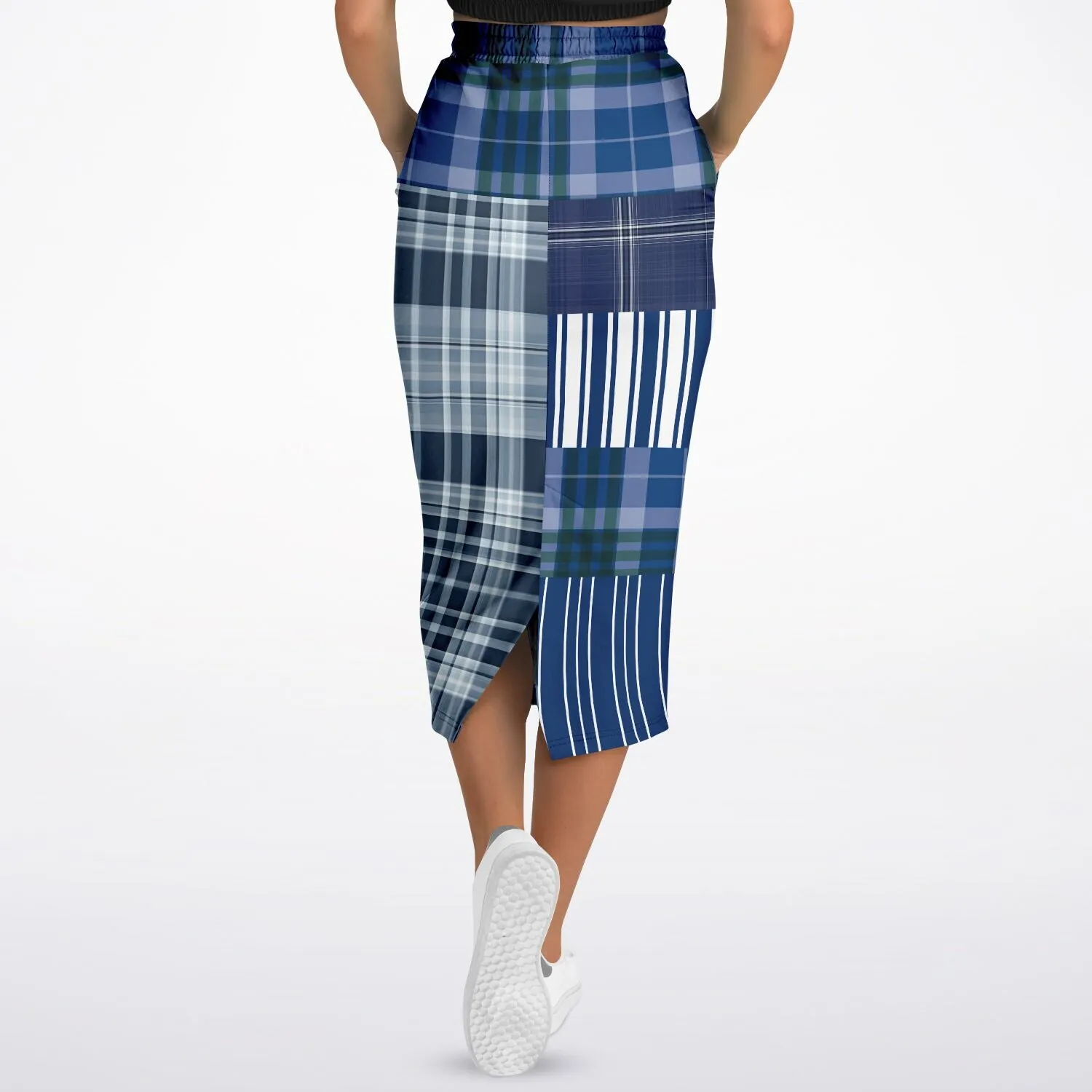 Fair Isle Eco-Poly Long Pocket Skirt