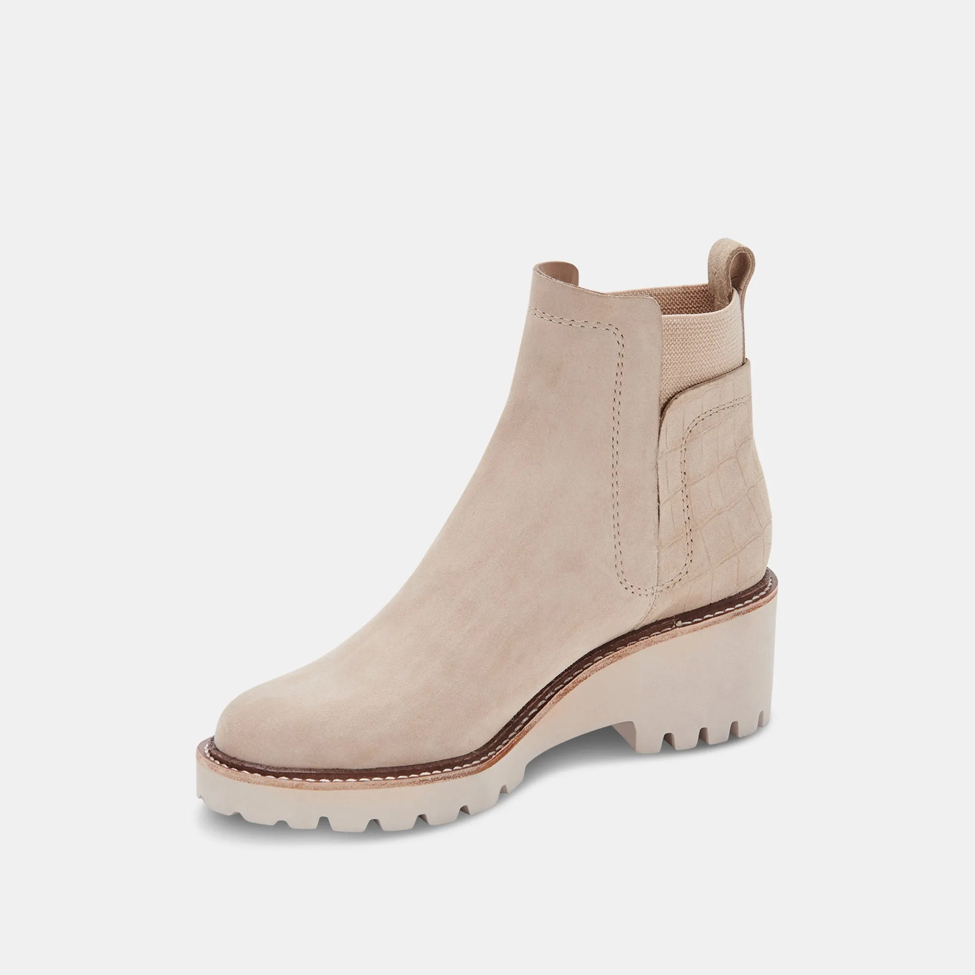 HUEY H2O WIDE BOOTIES DUNE SUEDE