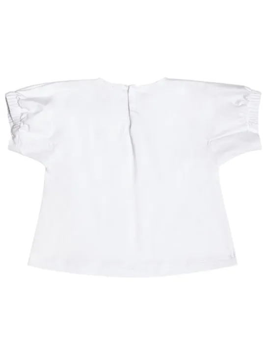 Il Gufo   Cotton jersey t-shirt &amp; poplin skirt 