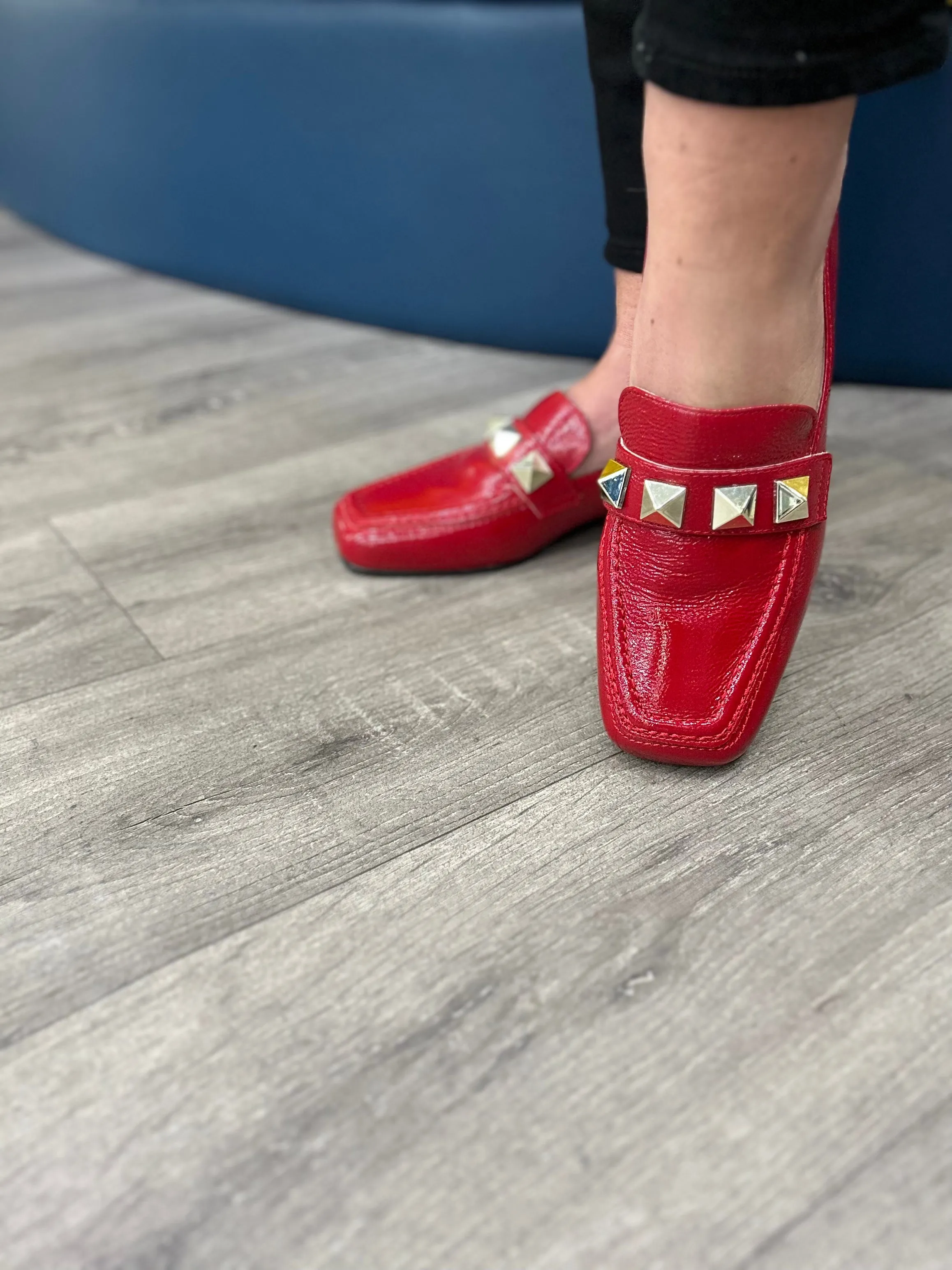 Jose Saenz Red Loafer