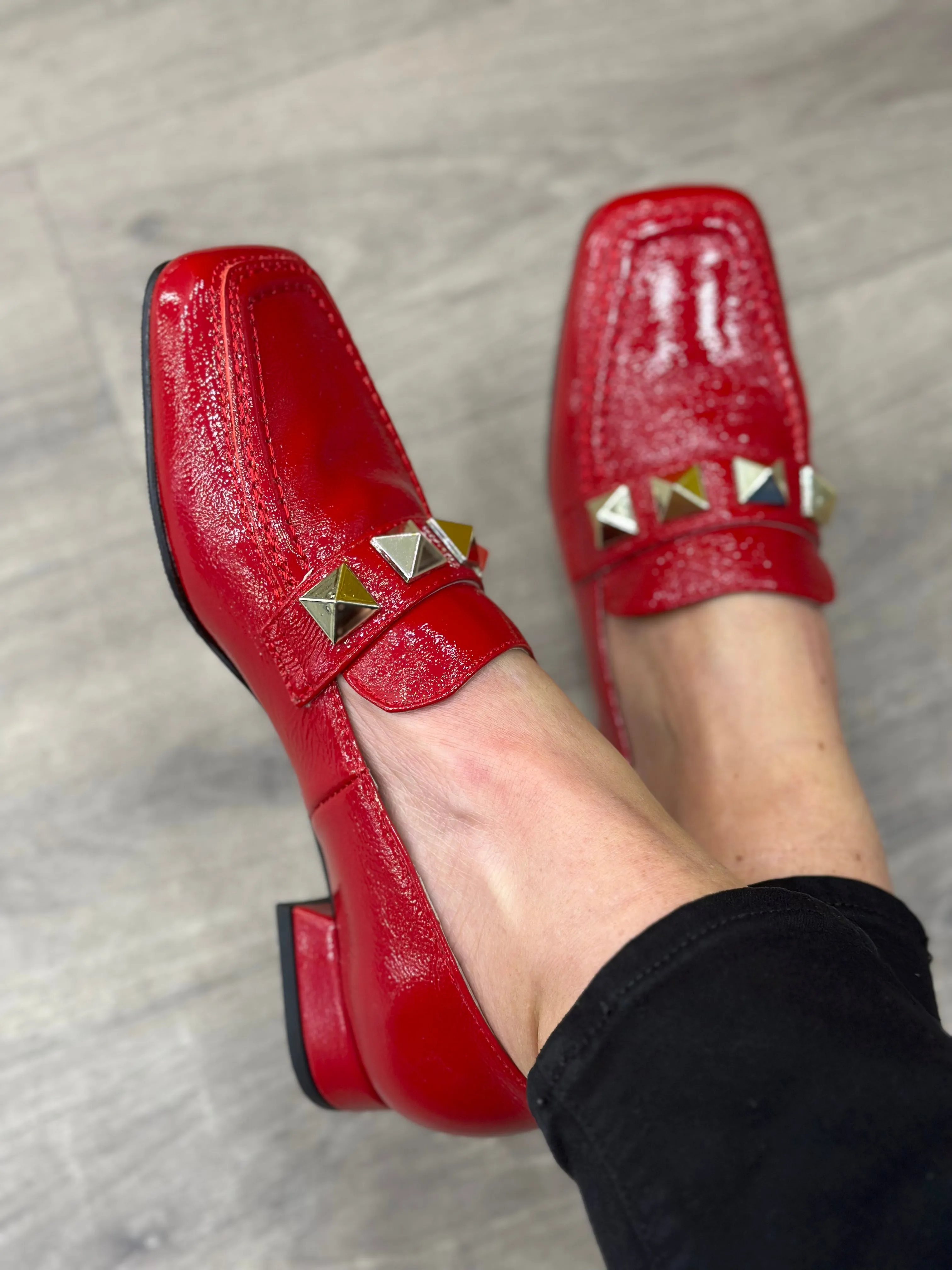 Jose Saenz Red Loafer