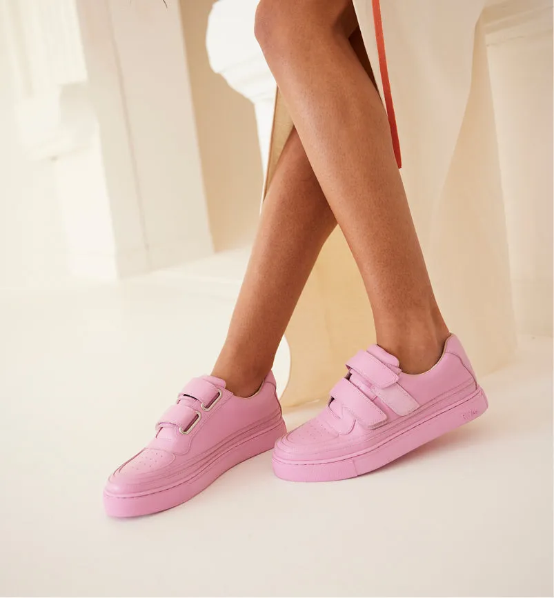 Journey 3.0 Leather Velcro Trainer | Wild Rose