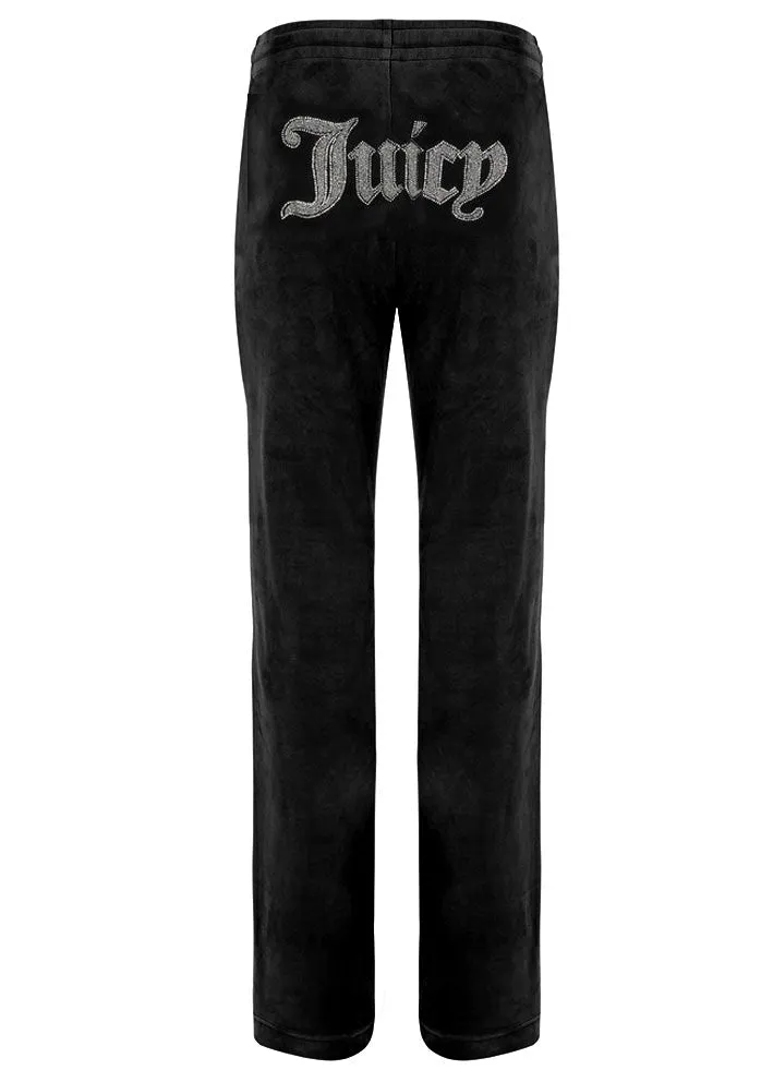 Juicy Couture Caviar Bead Western Diamante Pants - Black