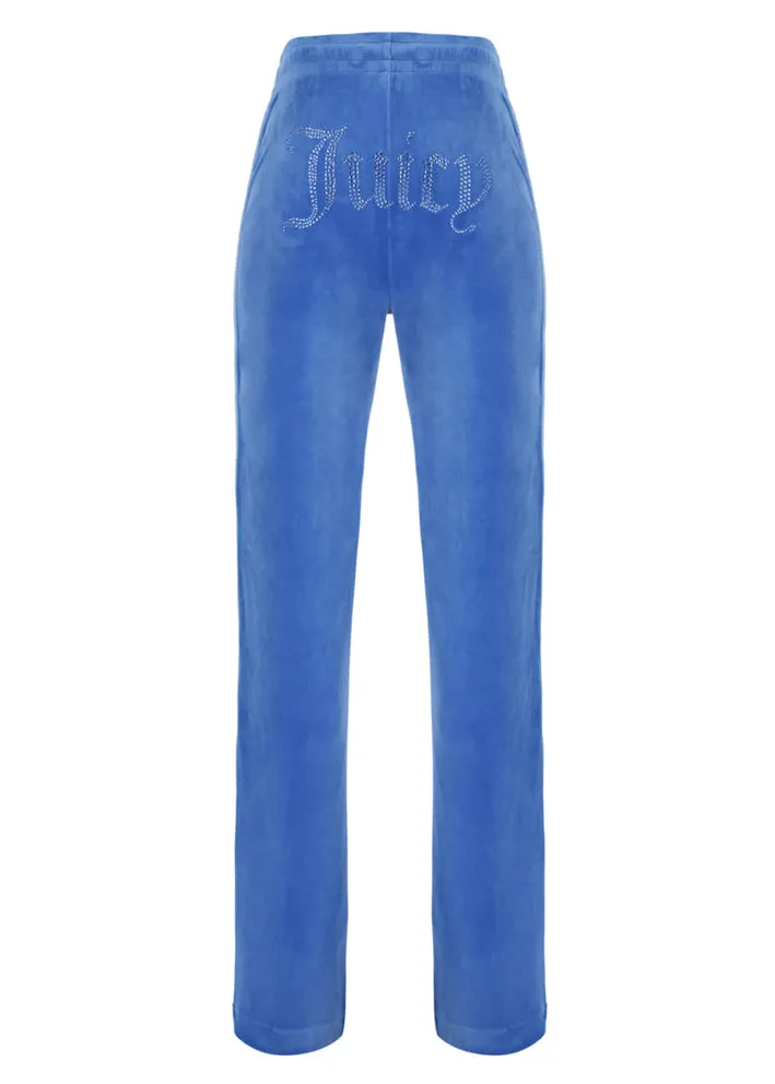 Juicy Couture Tina Contrast Diamante Pants - Ultramarine