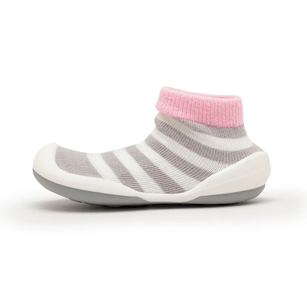 Komuello Baby Shoes - Dots & Stripes - Pink