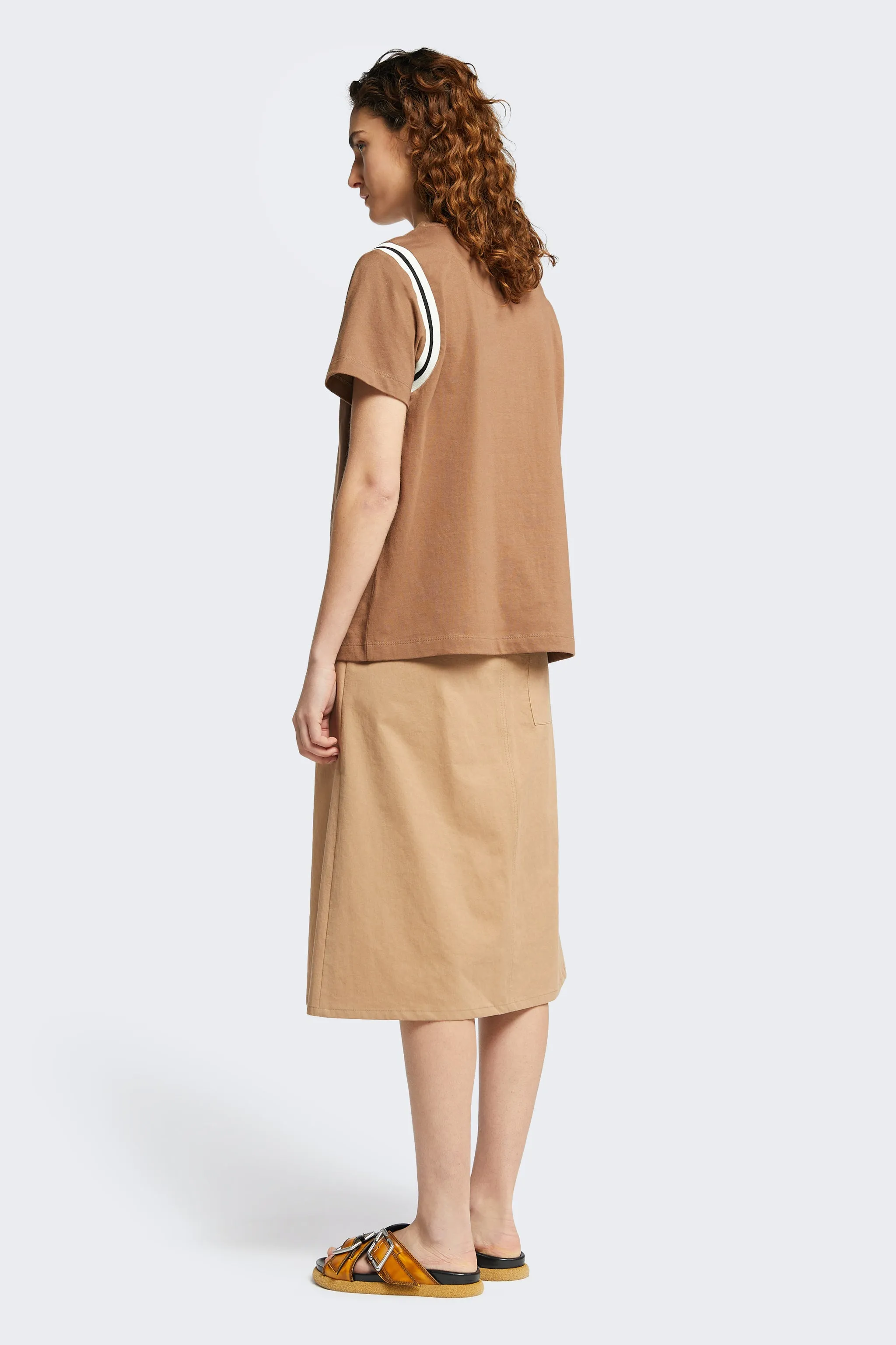 Ladder Skirt Tan