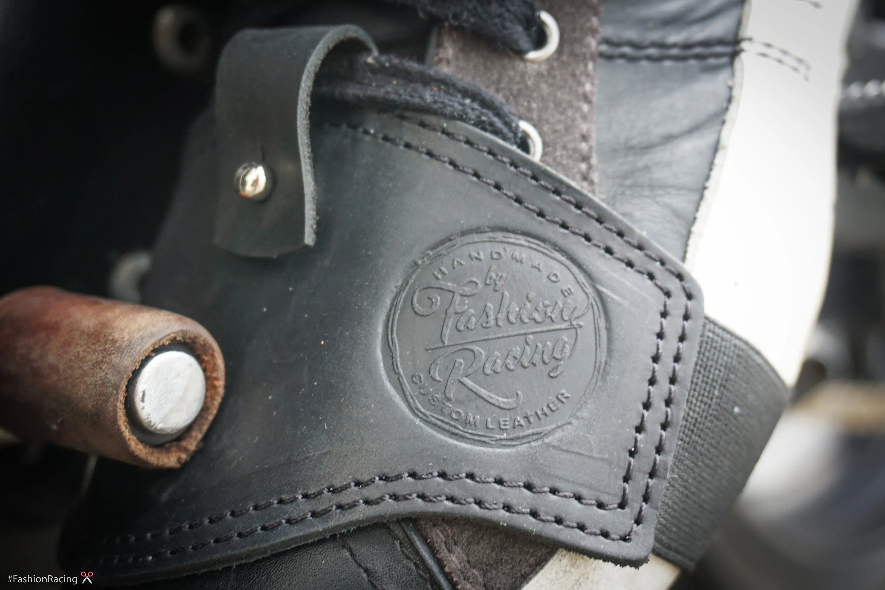 Motorcycle Shifter Boot Protector | Brown, Black Leather | Handcrafted