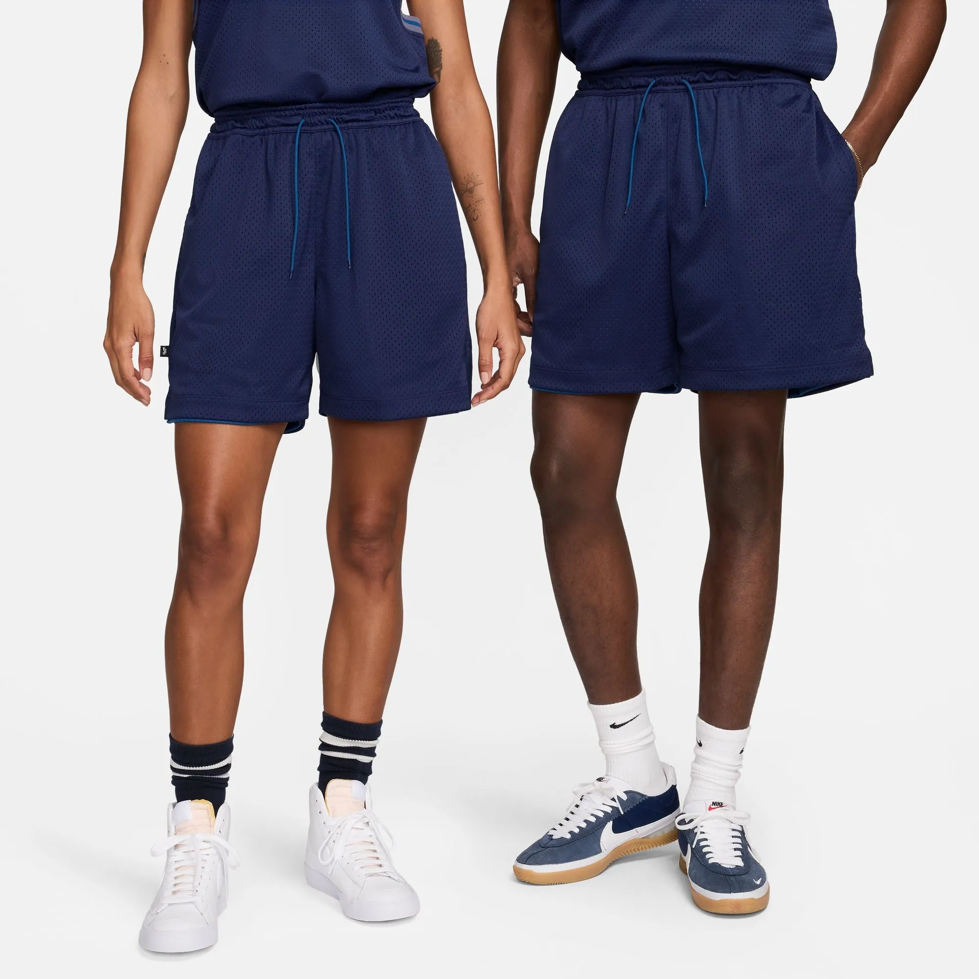 Nike SB Skate Reversible Basketball Shorts Midnight Navy/Court Blue