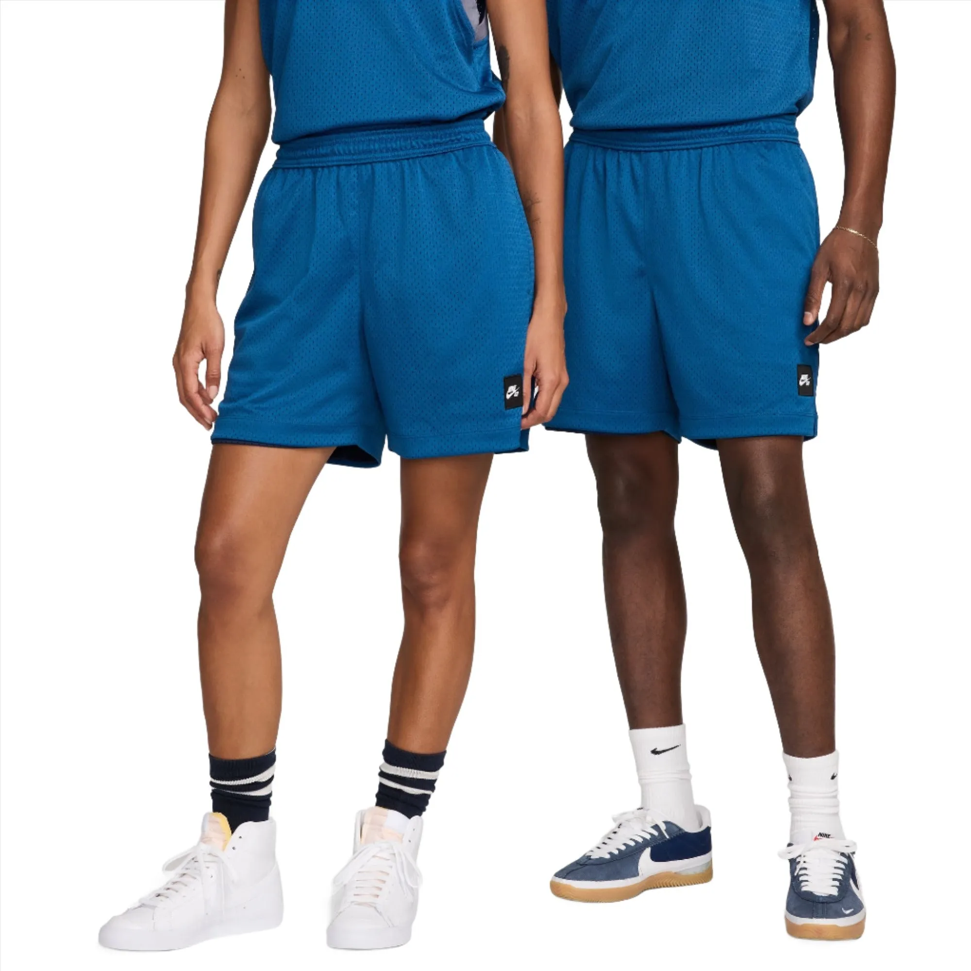 Nike SB Skate Reversible Basketball Shorts Midnight Navy/Court Blue