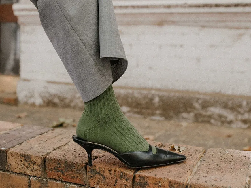 OHTI EVERDAY SOCK OLIVE