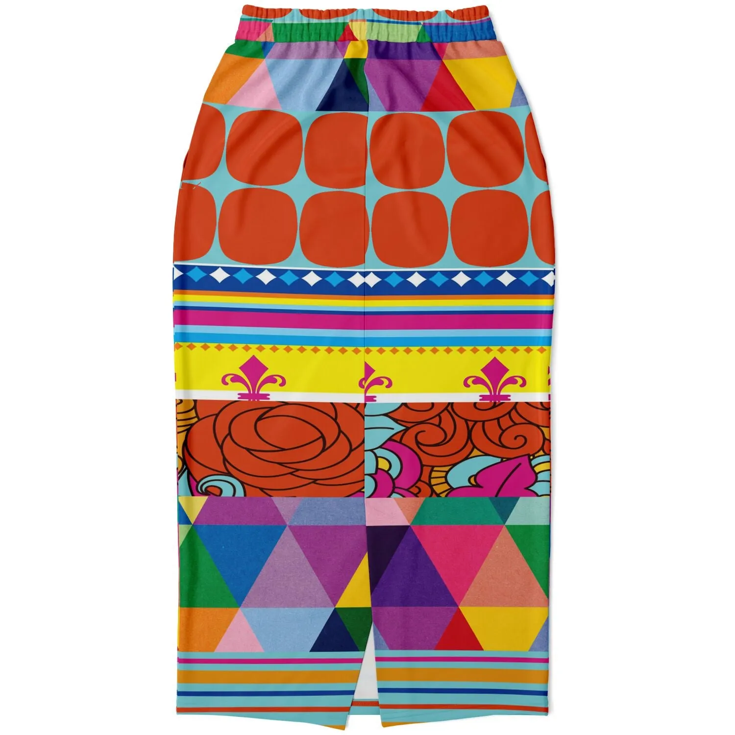 Queenie Eco-Poly Long Pocket Skirt