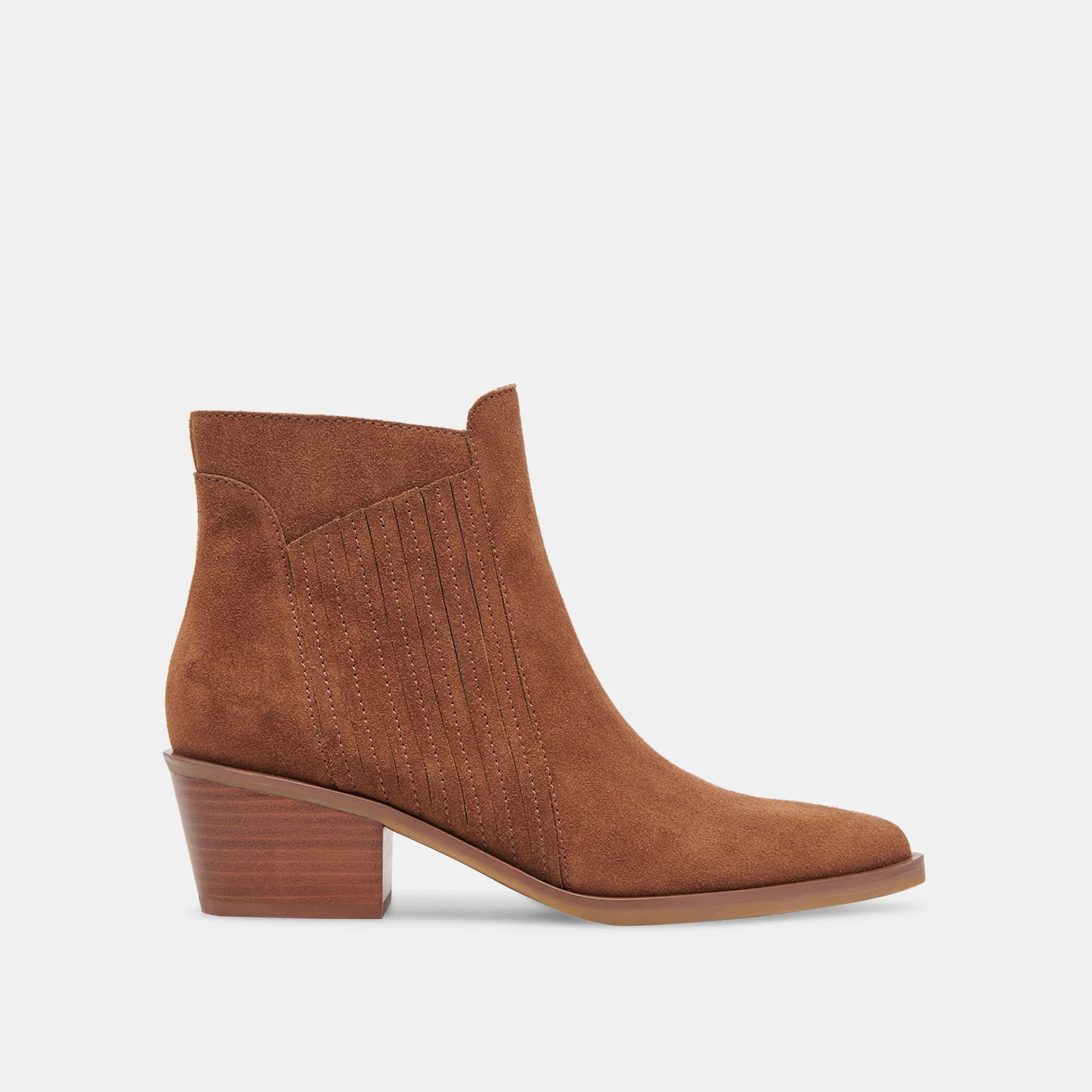 SAWYER BOOTIES CHESTNUT SUEDE