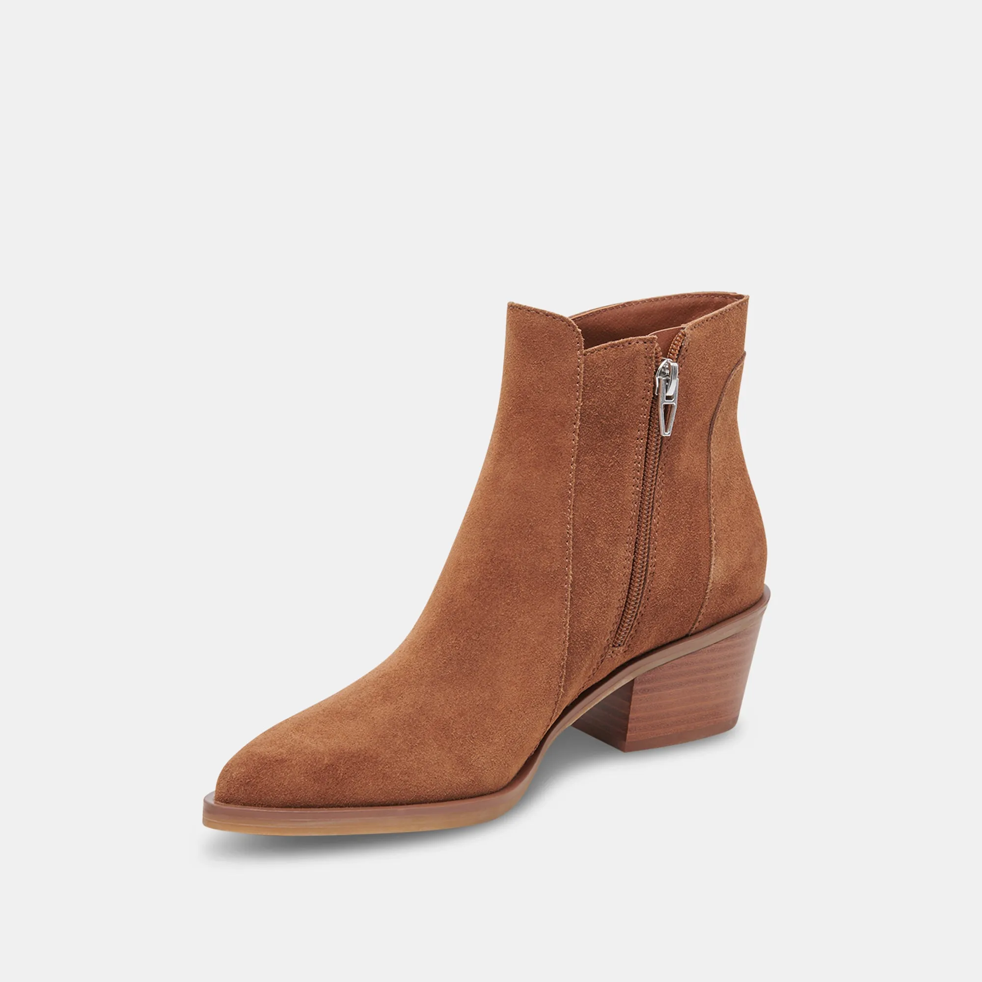 SAWYER BOOTIES CHESTNUT SUEDE