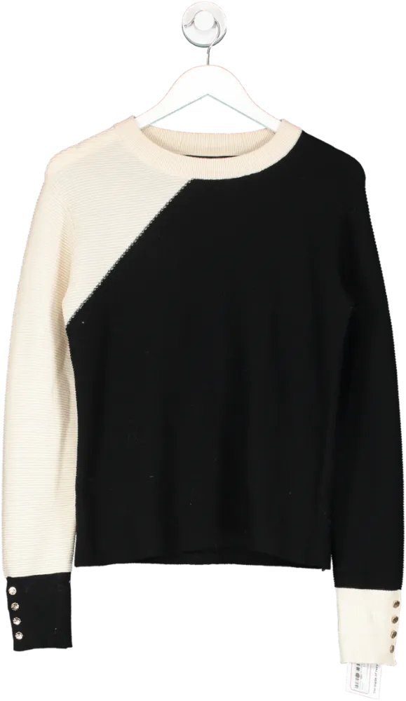 SHEIN Black Block Colour Jumper UK S