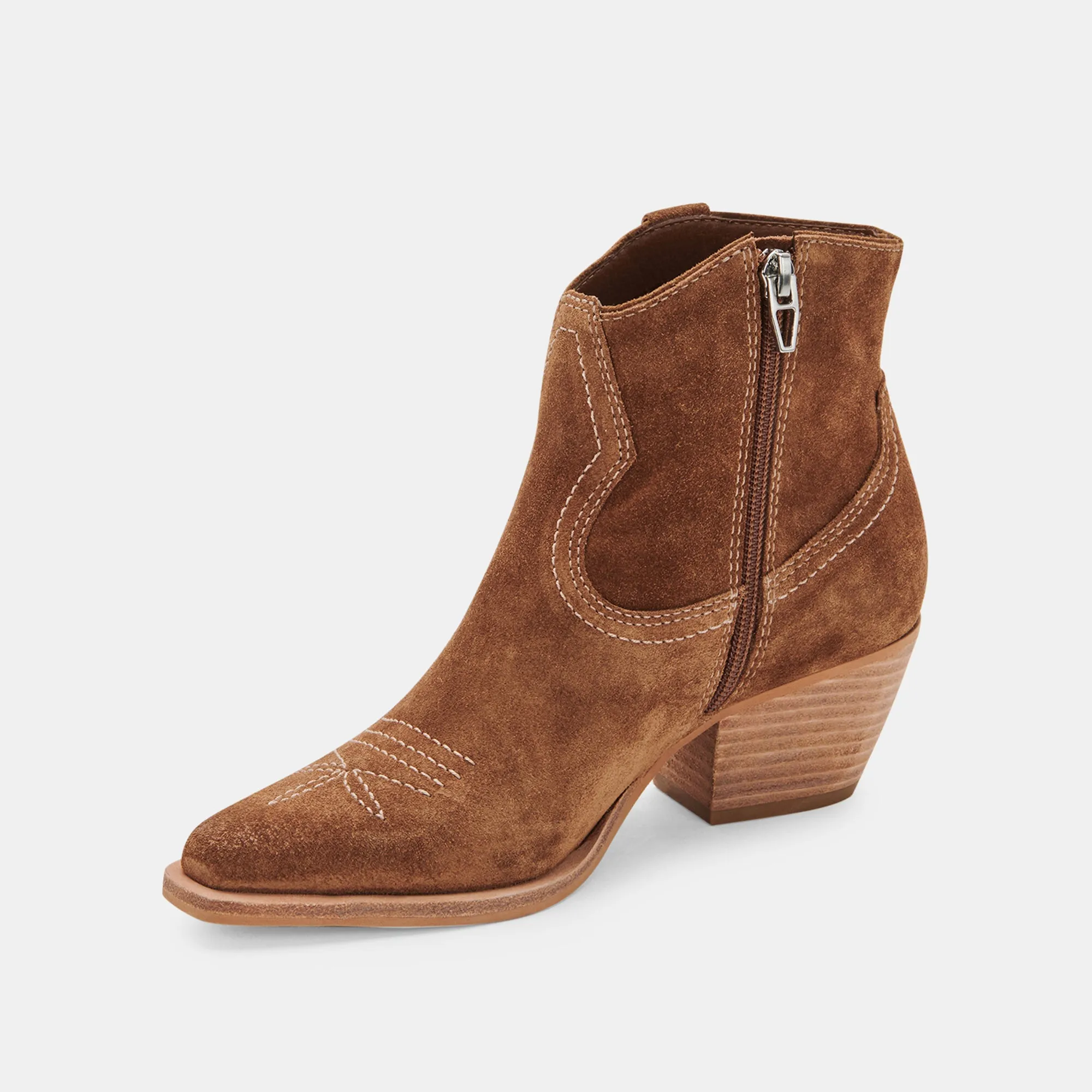 SILMA BOOTIES DK BROWN SUEDE