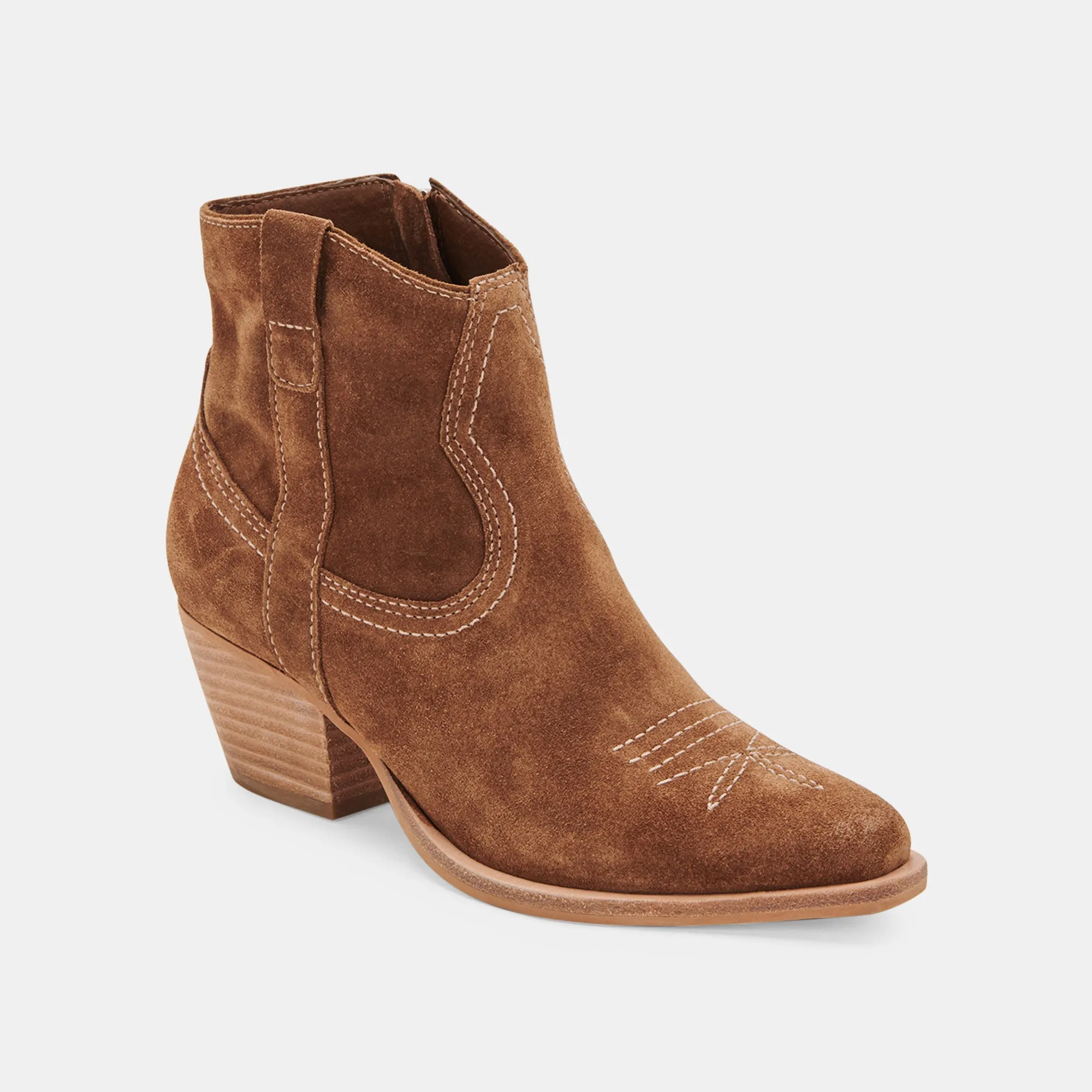 SILMA BOOTIES DK BROWN SUEDE