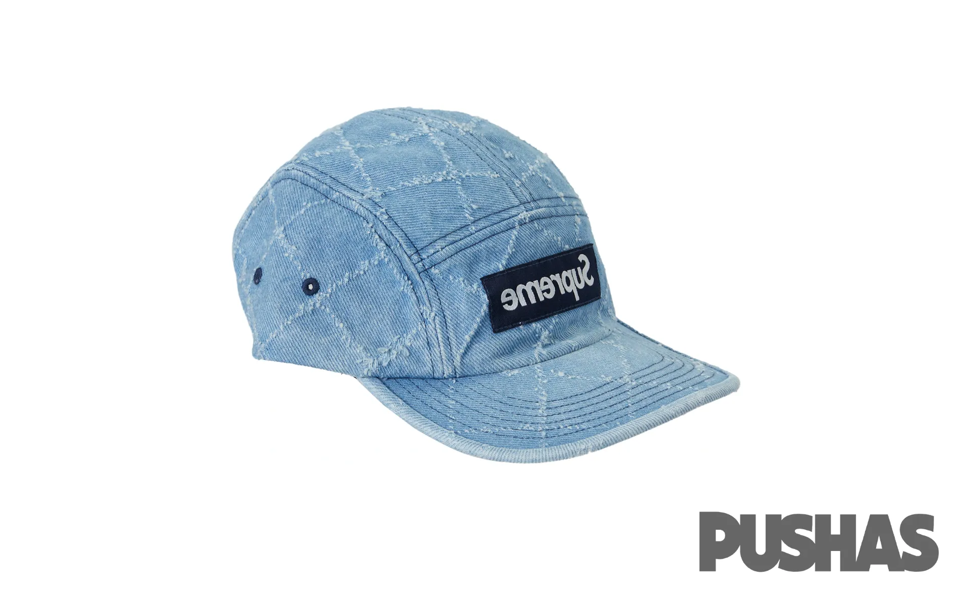 Supreme Punch Denim Camp Cap 'Washed Indigo' (2023)