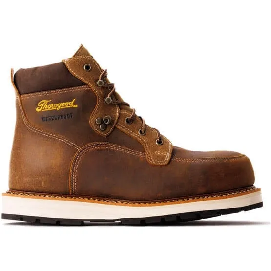 Thorogood Men's Iron River Series 6 ST Waterproof Work Boot -Brown- 804-4145