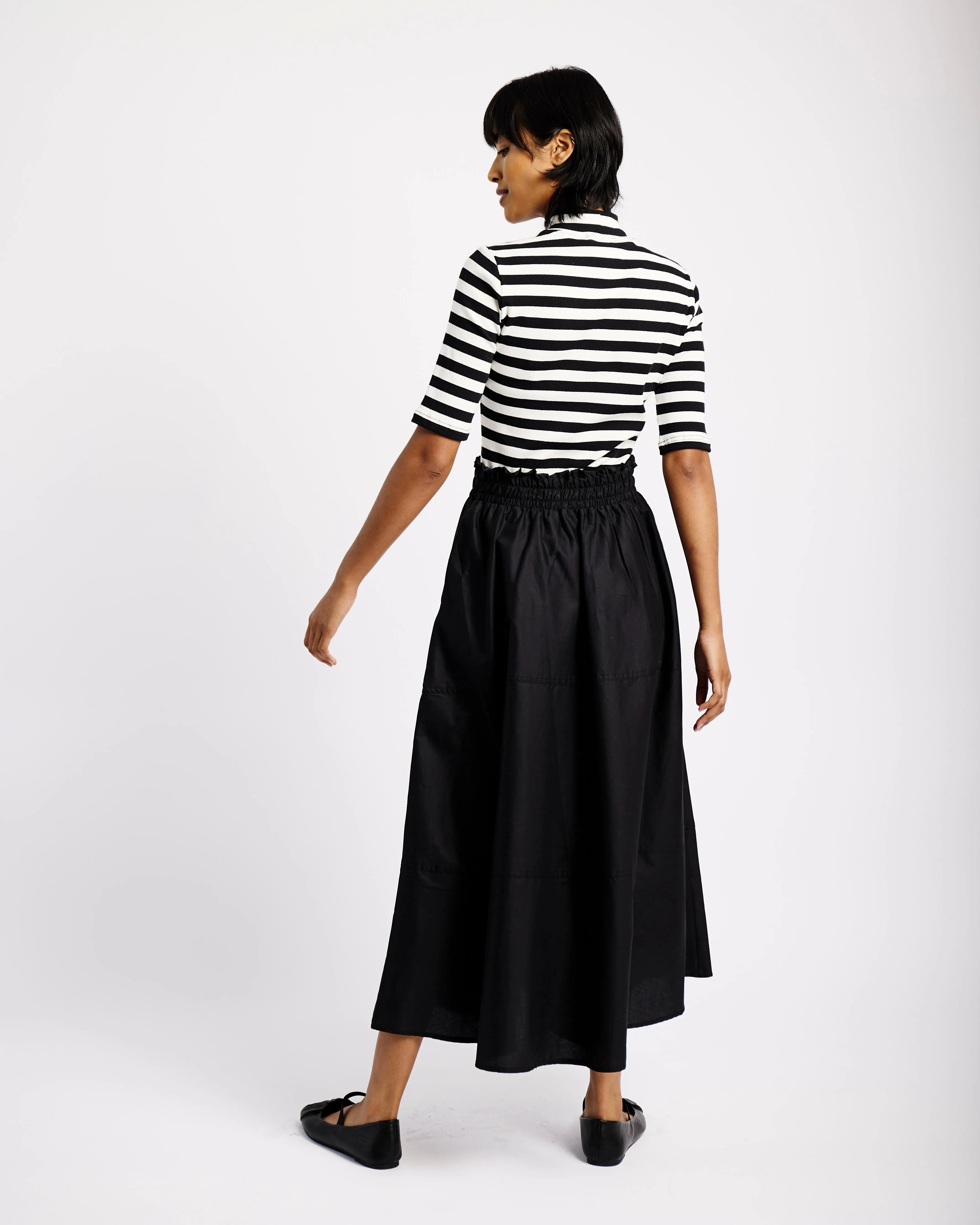 Tiered Cotton Skirt