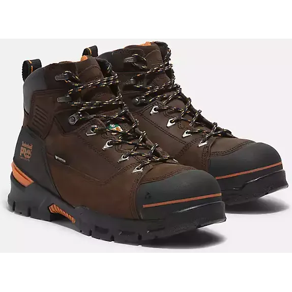 Timberland Pro Men's Endurance EV 6 Comp Toe WP Work Boot -Brown- TB0A5YXU214