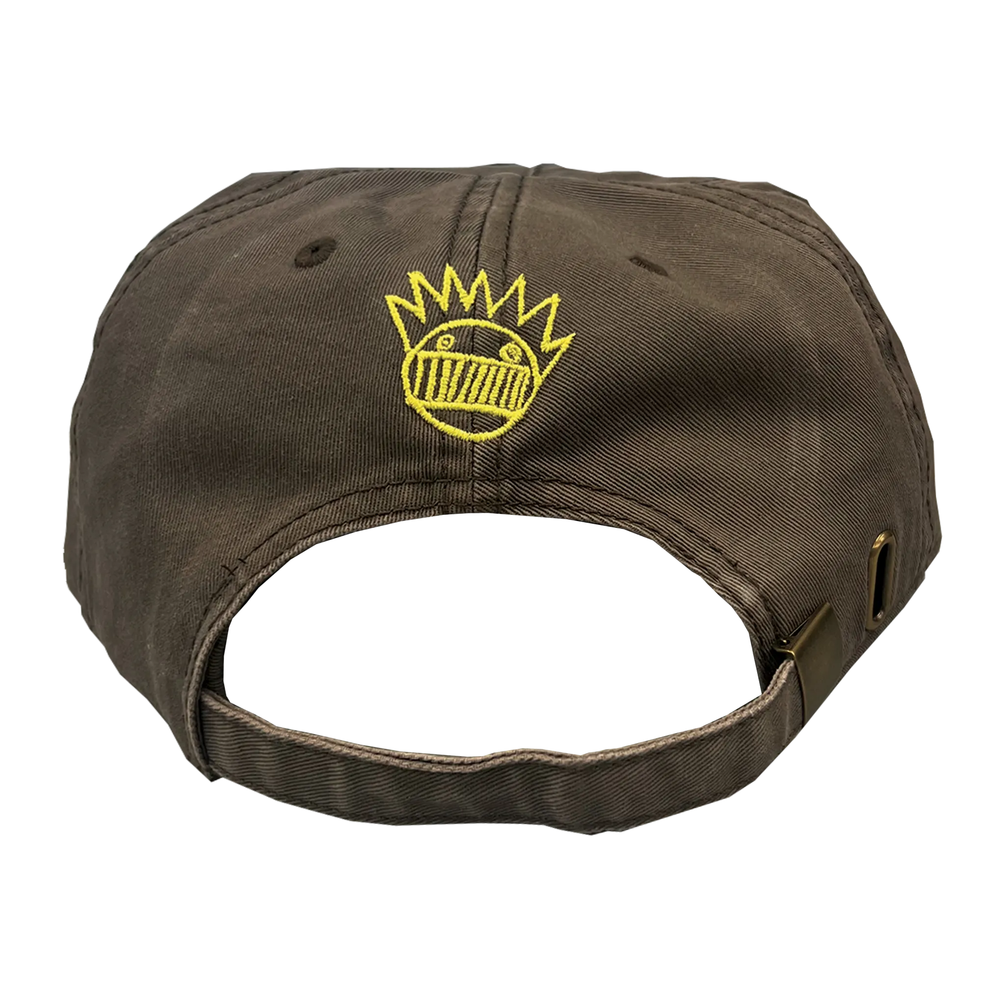 Ween Embroidered Snapback Hat - Brown / Gold