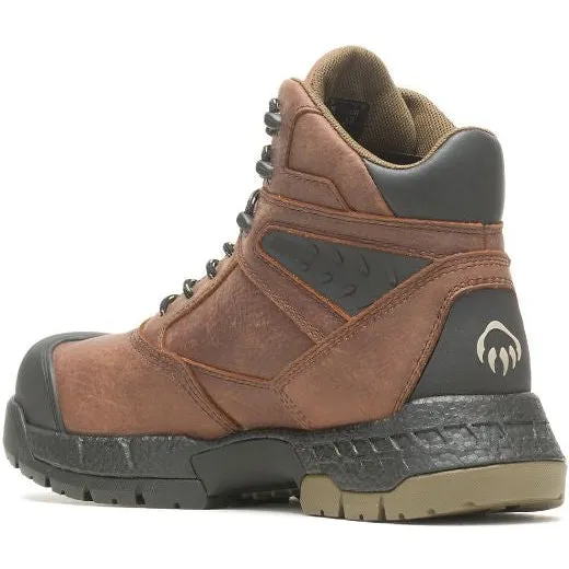 Wolverine Men's Rush Ultraspring 6 Comp Toe WP Work Boot -Brown- W231038