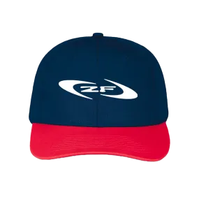 Navy and Red Zack Fox Logo Hat - Stylish and Comfortable